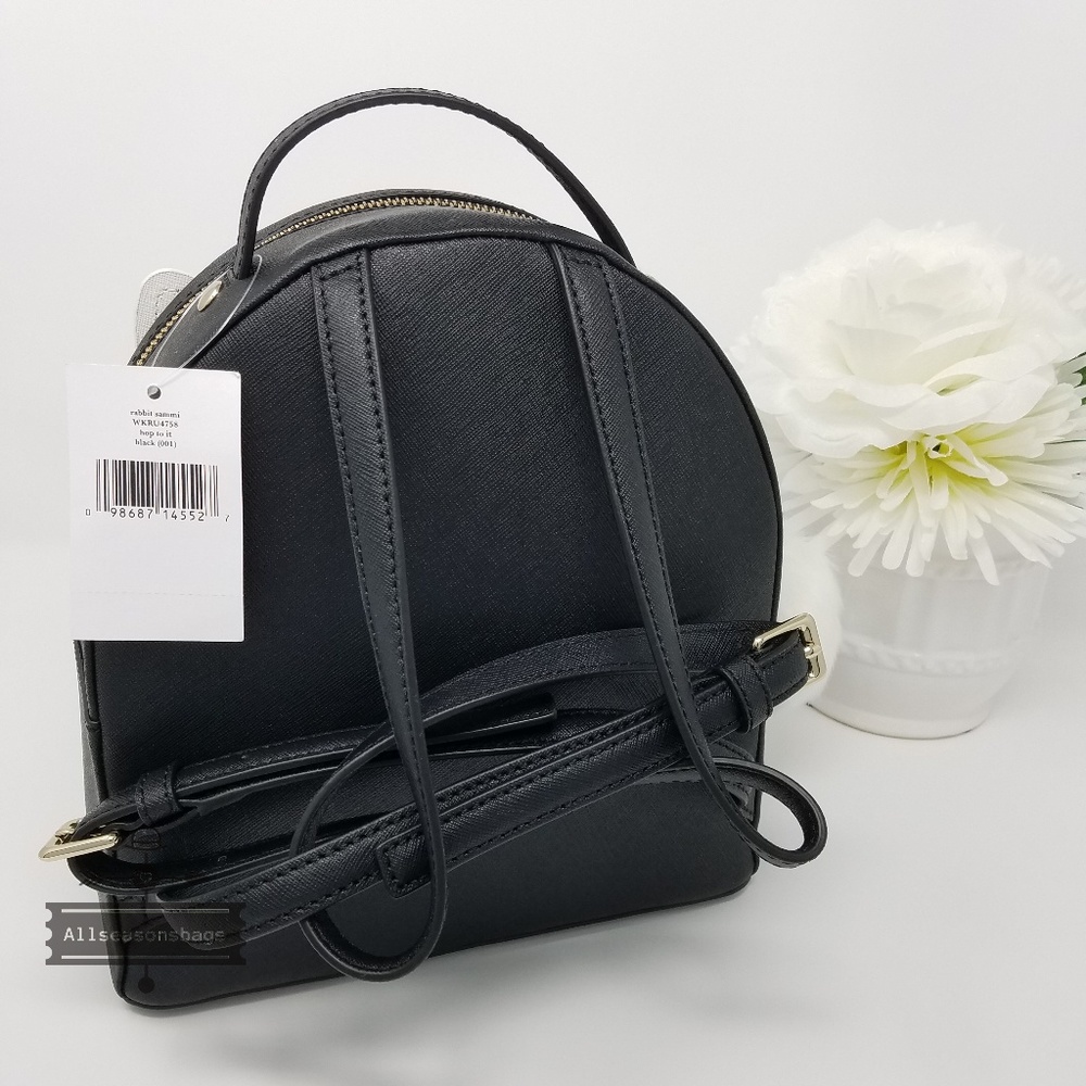 Kate spade rabbit leather hop to it backpack - Picture 4 of 8